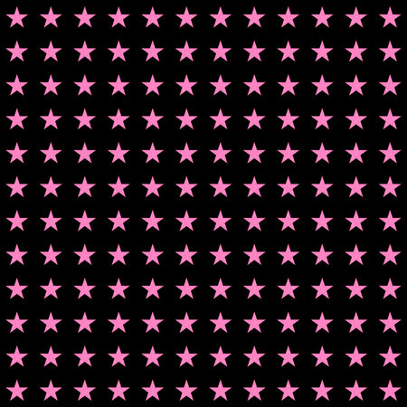 abstract seamless pattern: pink glitter stars against black backgroundの写真素材