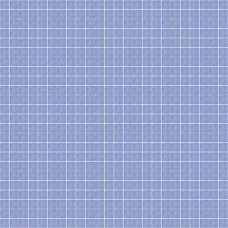 abstract seamless pattern: blue rounded square tiles made of stained canvas against white backgroundの写真素材