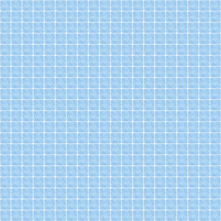 abstract seamless mosaic pattern: blue rounded square tiles made of stained canvas against white backgroundの写真素材