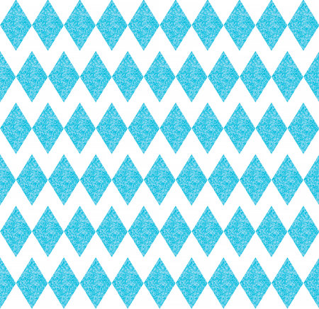 abstract seamless pattern: light blue glitter diamonds against white backgroundの写真素材