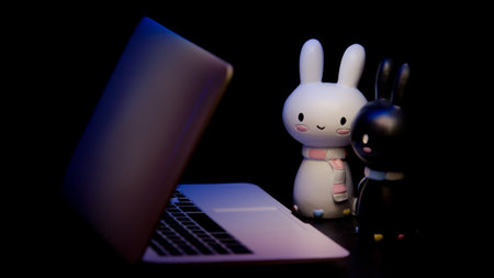 Cute bunnies are registered in social network