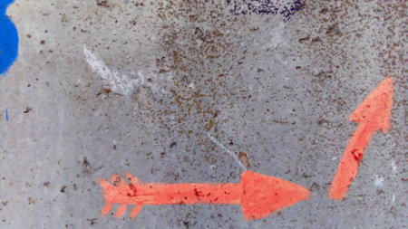 the photograph izobrezheny different picture on a brick wallの写真素材