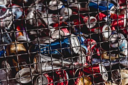 At modern recycling plant. Separate garbage collection.の写真素材