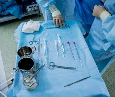 Platelet-Rich plasma preparation. Plasma in syringe. Centrifuge. Background