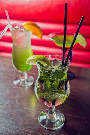 Cocktails on the table.の写真素材