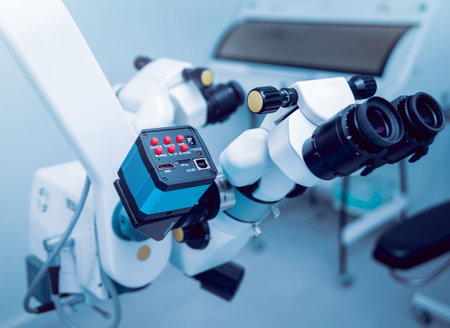 Ophthalmic equipment. Medical laboratory. Modern medical technology.