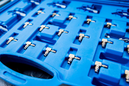 Tolls in auto repair service. Close up. Auto service.の写真素材