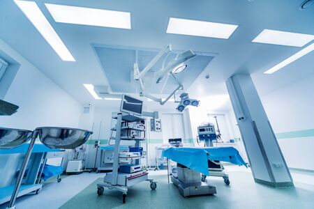 Modern equipment in operating room. Medical devices for neurosurgery. Backgroundの写真素材