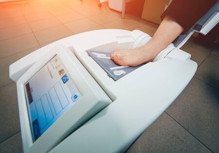 Portable medical equipment for diagnosis bone density. Backgroundの写真素材