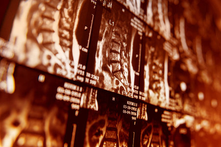 Medical equipment. MRI picture. Modern medical background.