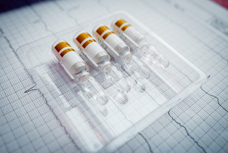 Medications. Pills and syringes. Concept medical background