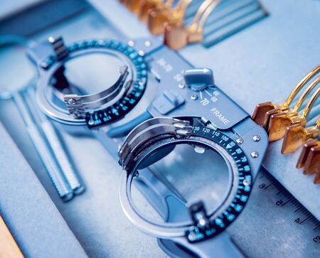 Ophthalmic equipment. Medical laboratory. Modern medical technologyの写真素材