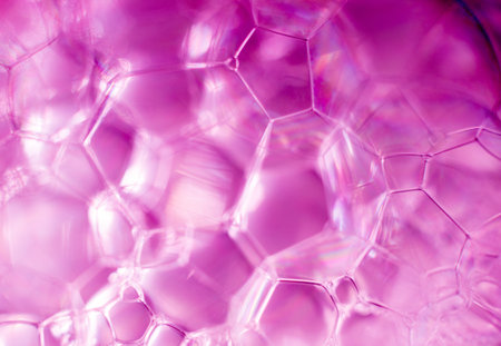 Colored soap and water bubbles. Abstract background.