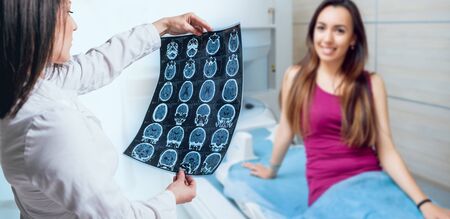 Doctor examine MRI picture. Medical equipment. Medicalの写真素材