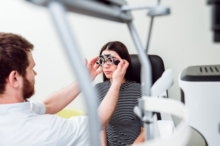 Slit lamp examination. Biomicroscopy of the anterior eye segment.