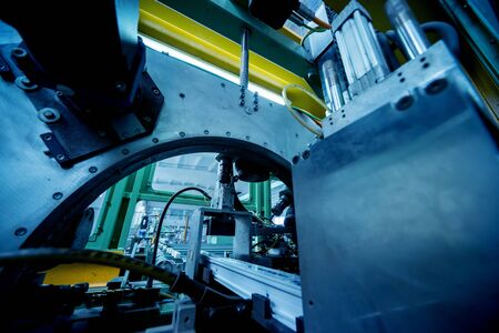 Factory for aluminum and PVC windows and doors production.の写真素材