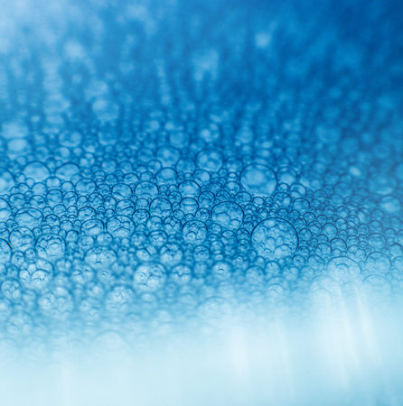 Colored soap and water bubbles. Abstract background.