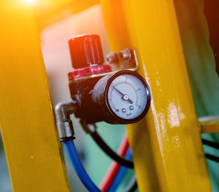 Factory for aluminum and PVC windows and doors production.の写真素材