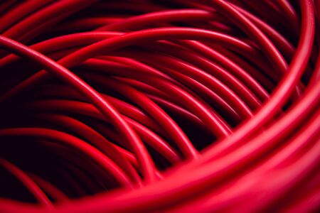 Electrical equipment. Wires and insulation. Background and texture.の写真素材