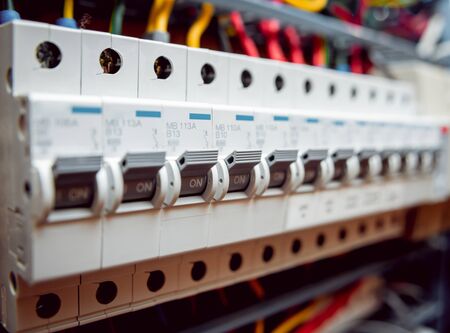 Electrical equipment. Electricity cables, wires and insulationの写真素材