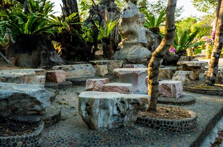 Luxury landscape design of the tropical garden.の写真素材