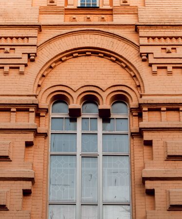 Facade of the historic building. Cental Europe style. Backgroundの写真素材