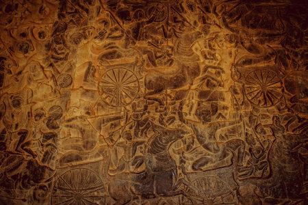 Ancient civilization temple. Beautiful texture and background
