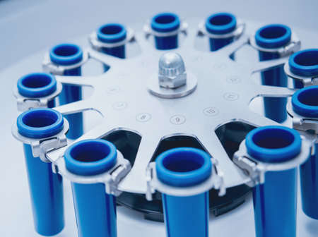 Modern medical laboratory centrifuge. Light medical backgroundの写真素材