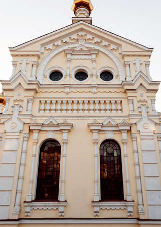 Facade of the historic building. Cental Europe style. Backgroundの写真素材