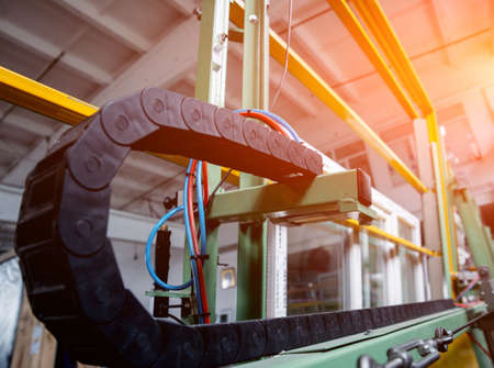 Factory for aluminum and PVC windows and doors production.の写真素材