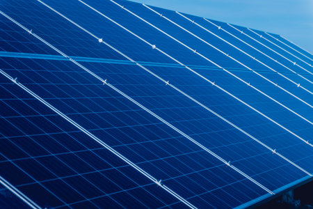 Solar panels, photovoltaic alternative electricity source. Background.
