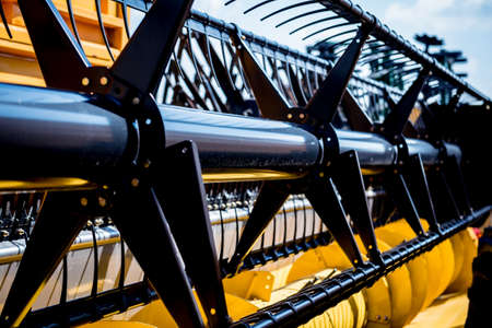 Modern agricultural machinery and equipment. Combine harvester.の写真素材