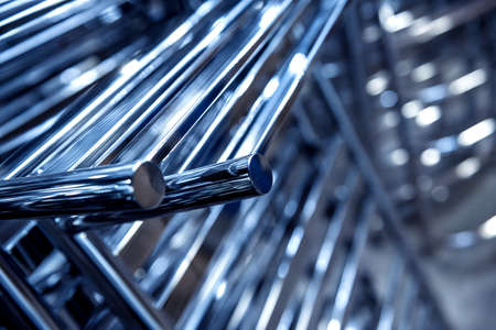 Abstract industrial background of metal pipes construction.の写真素材