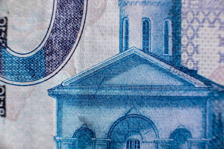 World money collection. Fragments of Belarus moneyの写真素材