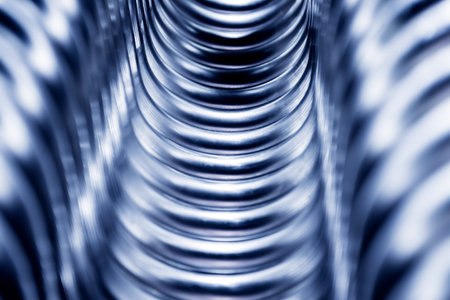 Abstract industrial background of metal pipes construction.