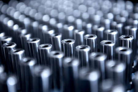 Abstract industrial background of metal pipes construction.の写真素材