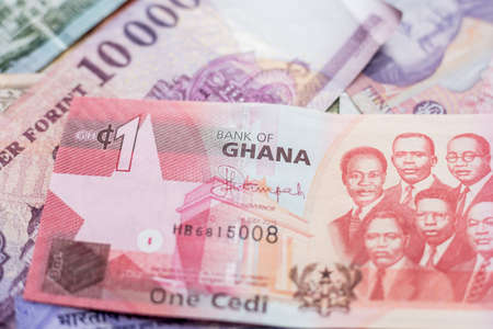 Paper money background of the different countriesの写真素材