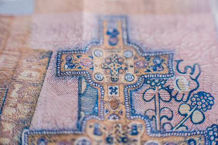 World money collection. Fragments of Belarus moneyの写真素材