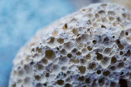 Texture of colored pumice stones for foot careの写真素材