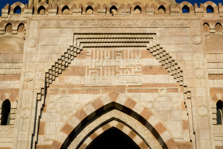 Fragment details of large mosque Islamic religion