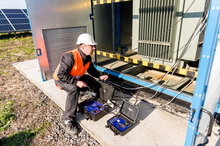 Execution of electrical measuring works on the power transformer