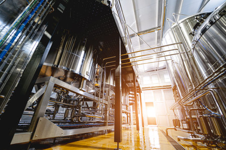 Craft beer brewing equipment in privat brewery