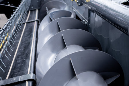 New modern agricultural machinery and equipment details.
