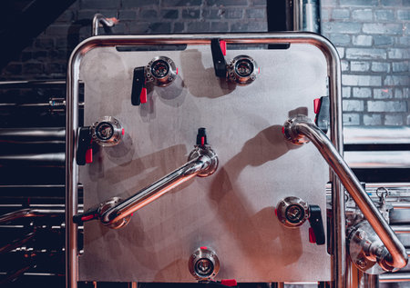 Craft beer brewing equipment in privat brewery