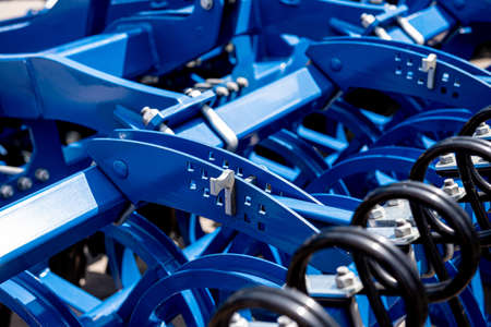 New modern agricultural machinery and equipment detailsの写真素材