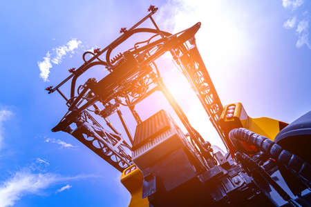 New modern agricultural machinery and equipment detailsの写真素材