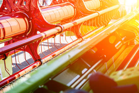 New modern agricultural machinery and equipment detailsの写真素材