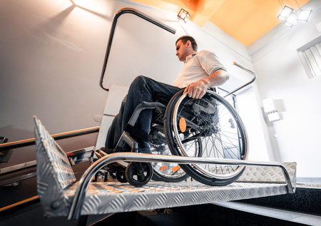 The special elevator for the person with a physical disabilities