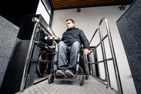 The special elevator for the person with a physical disabilities