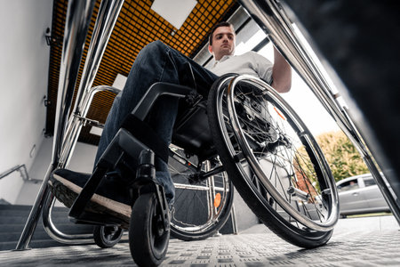 The special elevator for the person with a physical disabilities